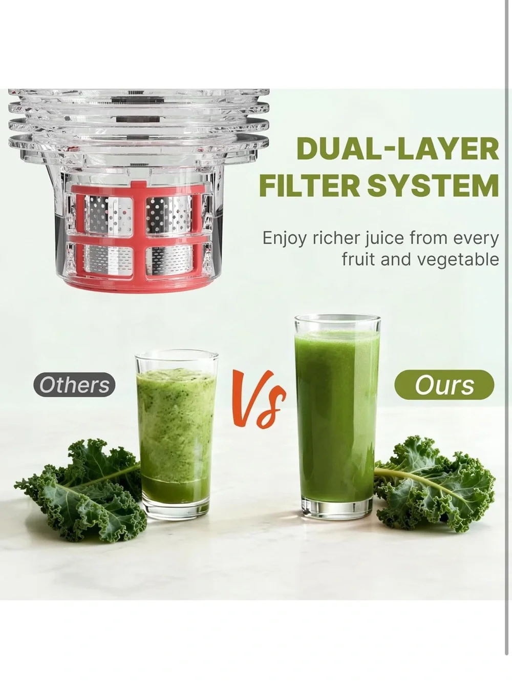 Cold press juicer 5.5 inch wide feed chute juicer extractor machine